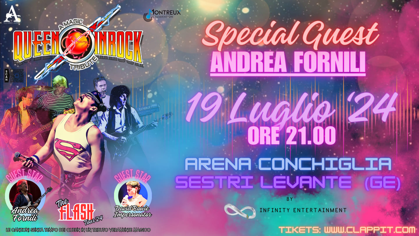 Al momento stai visualizzando SESTRI LEVANTE: TRIBUTO AI QUEEN AL TEATRO ARENA CONCHIGLIA