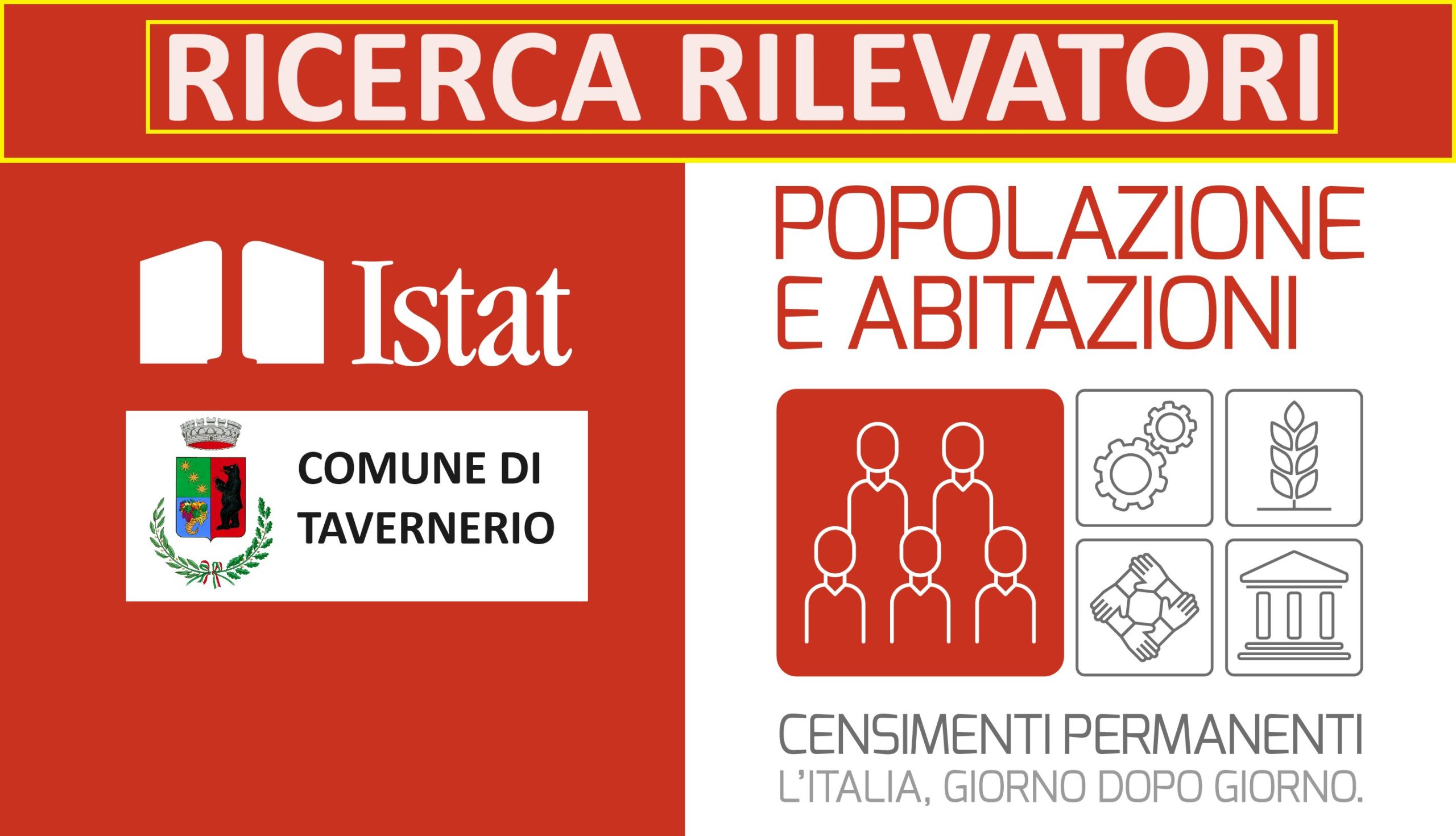 Scopri di più sull'articolo TAVERNERIO: IL COMUNE SELEZIONA RILEVATORI AUTONOMI PER CENSIMENTO ISTAT