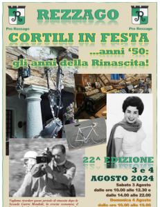 Scopri di più sull'articolo REZZAGO: FESTA DEI CORTILI NEL PRIMO WEEK END DI AGOSTO