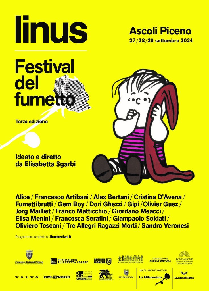 Scopri di più sull'articolo LINUS – FESTIVAL DEL FUMETTO, Ideato e diretto da ELISABETTA SGARBI