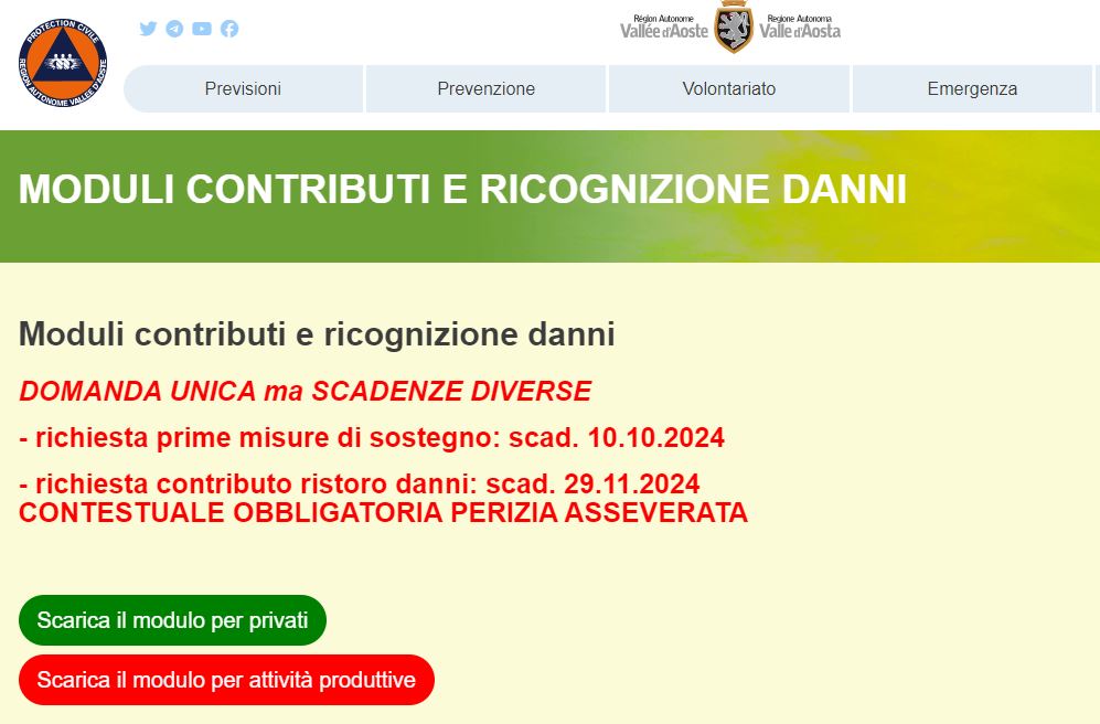 Al momento stai visualizzando Domande di contributo per i danni subiti da privati e attività produttive a seguito dell’alluvione