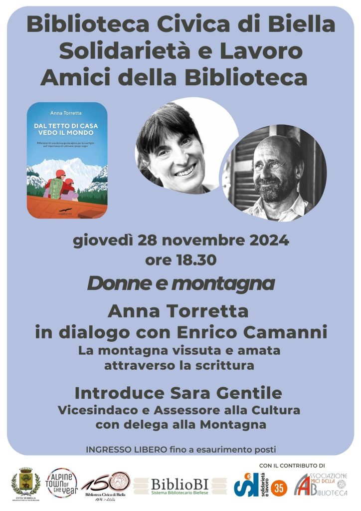 Scopri di più sull'articolo BIELLA: “DONNE E MONTAGNA” INCONTRO DEDICATO ALLE DONNE NEL MONDO DELL’ALPINISMO