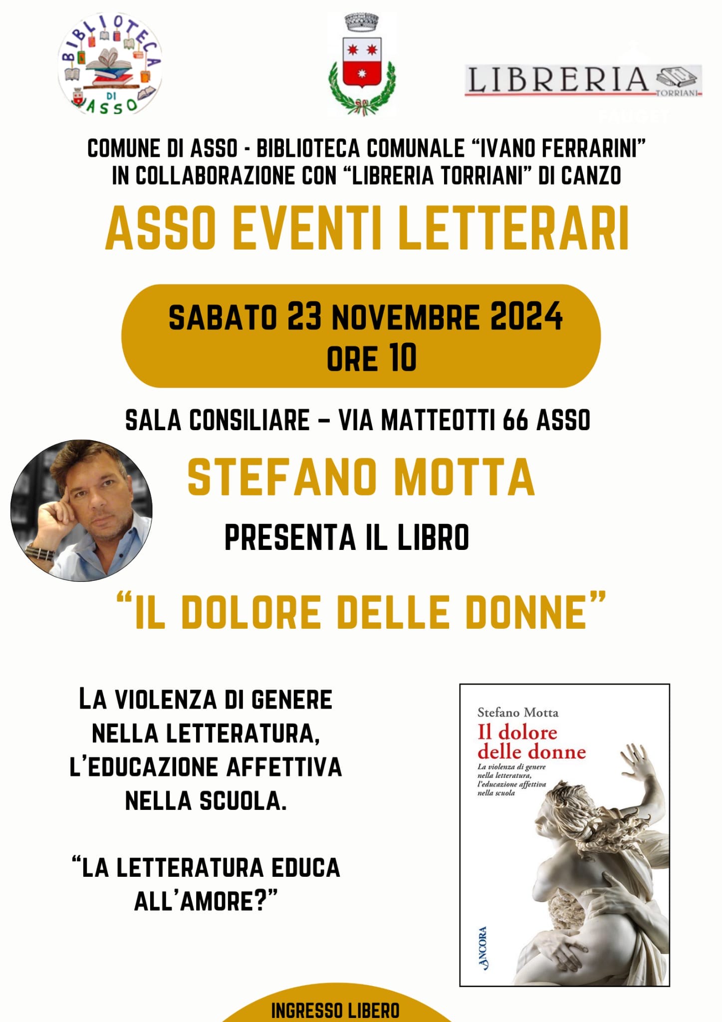 Scopri di più sull'articolo ASSO: “IL DOLORE DELLE DONNE” L’EVENTO DEDICATO ALLA SETTIMANA DEL RISPETTO
