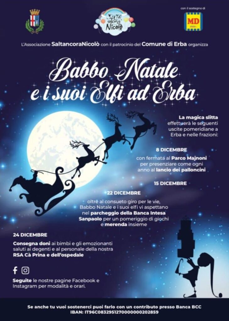Scopri di più sull'articolo ERBA: L’ASSOCIAZIONE “SALTA CON NICOLO'” ORGANIZZA UNA DOMENICA STRAORDINARIA CON TOMBOLA E PREMIO UN GIRO SU UNA ROSSA