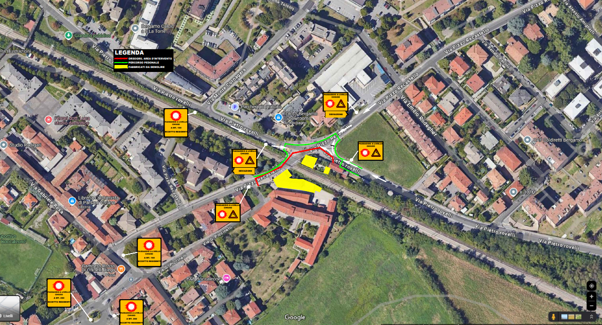 Al momento stai visualizzando BERGAMO: Chiusura della passerella di Boccaleone, avvio dei lavori di demolizione della passerella e di due fabbricati