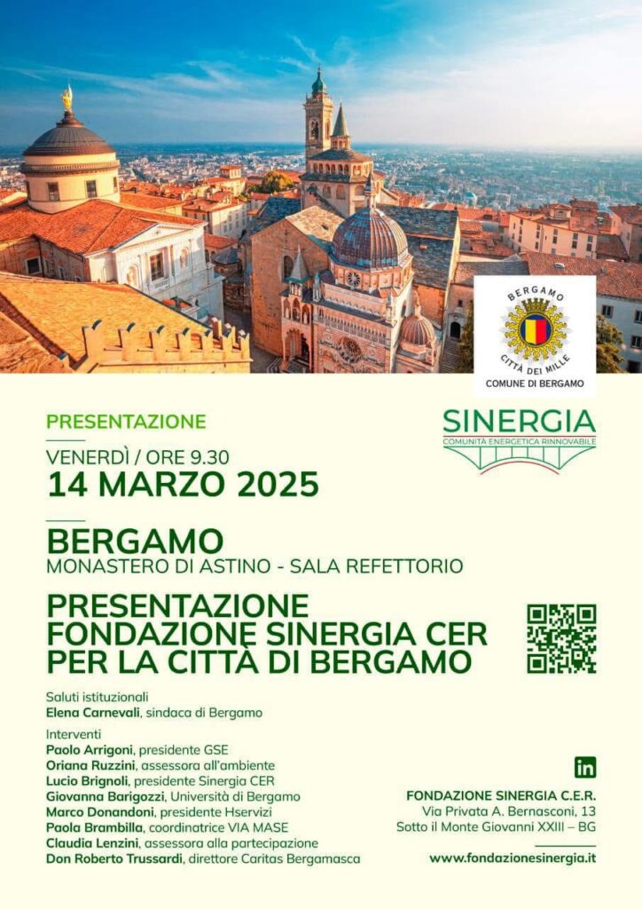 Scopri di più sull'articolo Monastero di Astino: presentazione della Fondazione Sinergia CER alla città