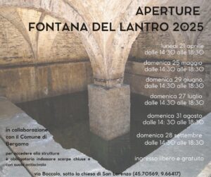 Scopri di più sull'articolo Bergamo. Tornano le aperture della Fontana del Lantro