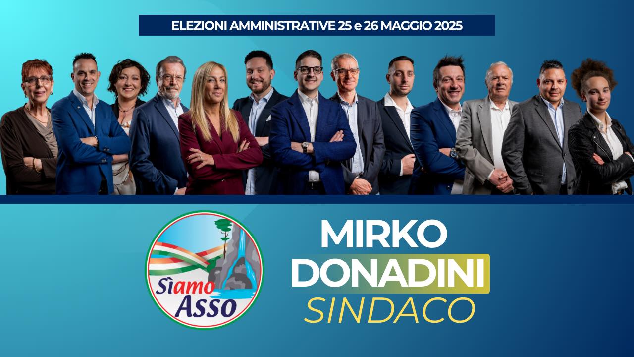 Scopri di più sull'articolo ASSO: “SIAMO ASSO” HA UNA LISTA E DEI VOLTI  A BREVE ANCHE UN PROGRAMMA E SARA’ SCONTRO CON ACETI