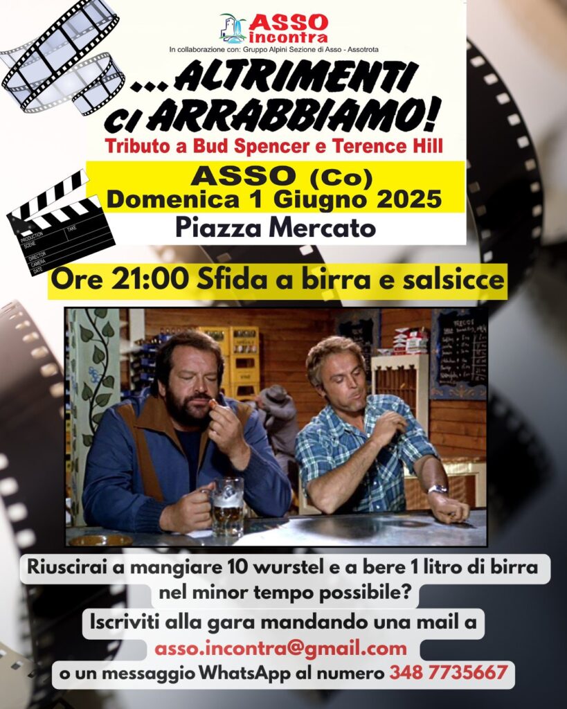Scopri di più sull'articolo ASSO: “ALTRIMENTI CI ARRABIAMO” IL FILM CULT DEGLI ANNI 80 DIVENTA MOMENTO DI DIVERTIMENTO