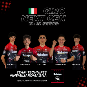 Scopri di più sull'articolo Ciclismo, Giro Next Gen: i cinque atleti del Team Technipes #inEmiliaRomagna