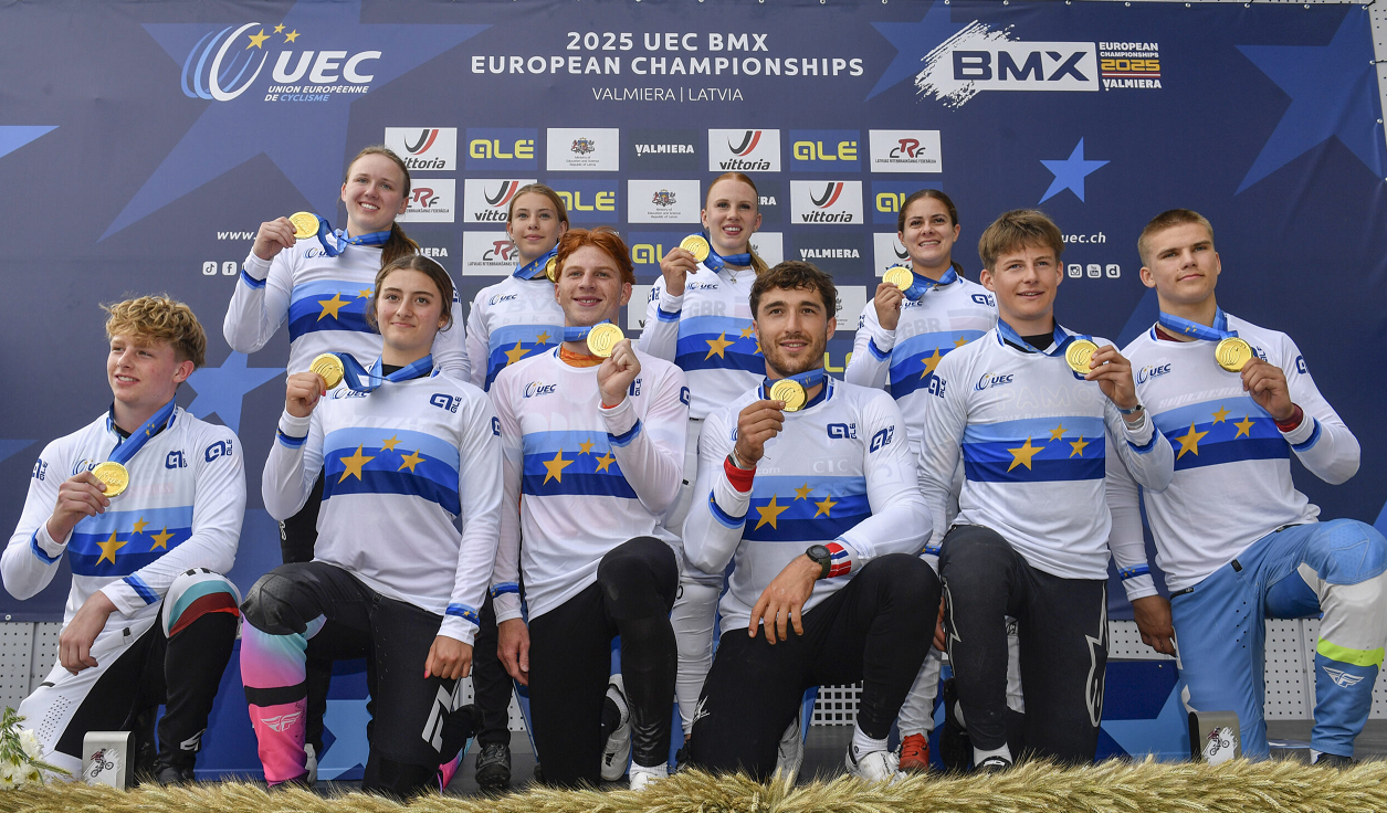 Al momento stai visualizzando CAMPIONATI EUROPEI BMX 2025: A VALMIERA TRIONFO DI SHRIEVER TRA LE ELITE DONNE E DI RAGOT RICHARD TRA GLI UOMINI