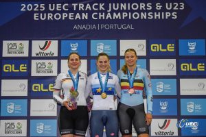 Scopri di più sull'articolo EUROPEI PISTA JRS & U23 PEGOLO E TREVISAN D’ORO, BRONZO PER BORTOLAMI