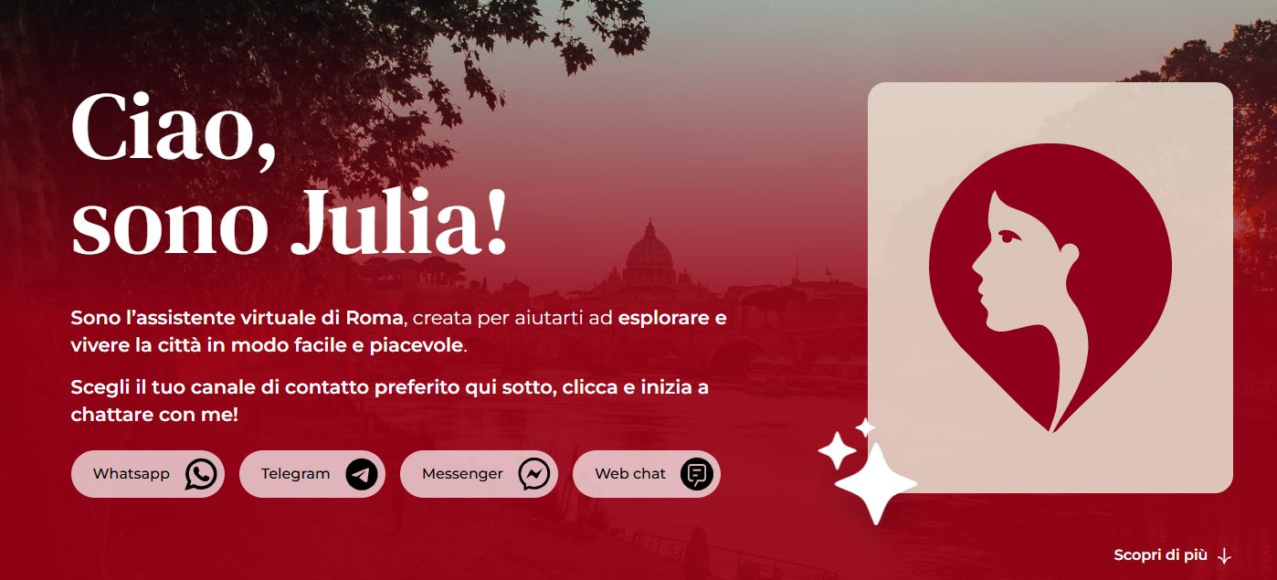 Al momento stai visualizzando  Julia, l’assistente virtuale di Roma Capitale