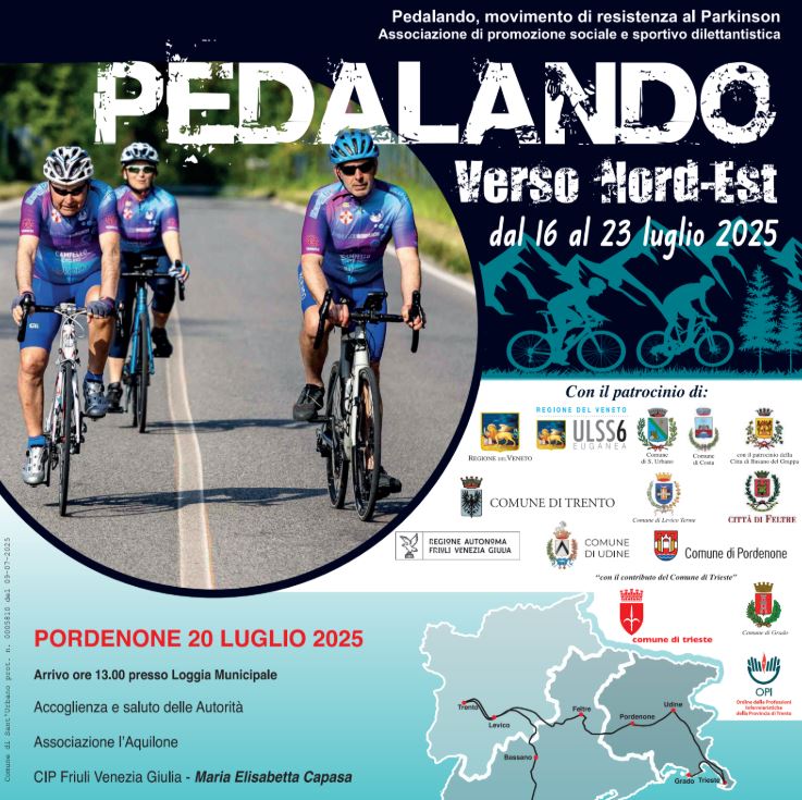 Al momento stai visualizzando Pordenone: “Pedalando verso Nord Est” tappa ciclistica per sensibilizzare su Parkinson e malattie degenerative