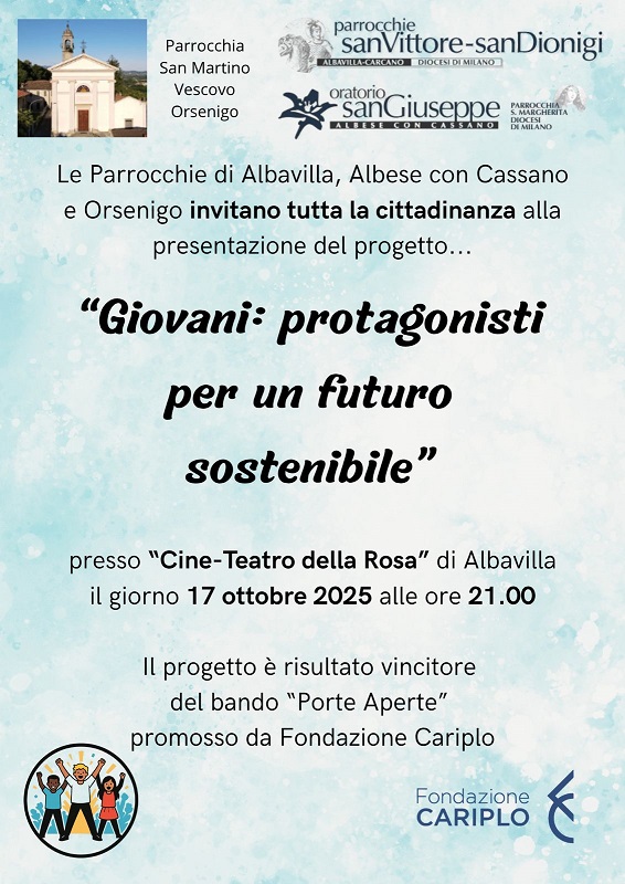 Scopri di più sull'articolo Albavilla presentazione progetto sostenuto da Fondazione Cariplo