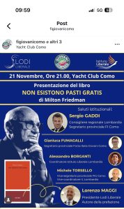 Scopri di più sull'articolo COMO: Evento dedicato al Premio Nobel Milton Friedman organizzato dai giovani di Forza italia