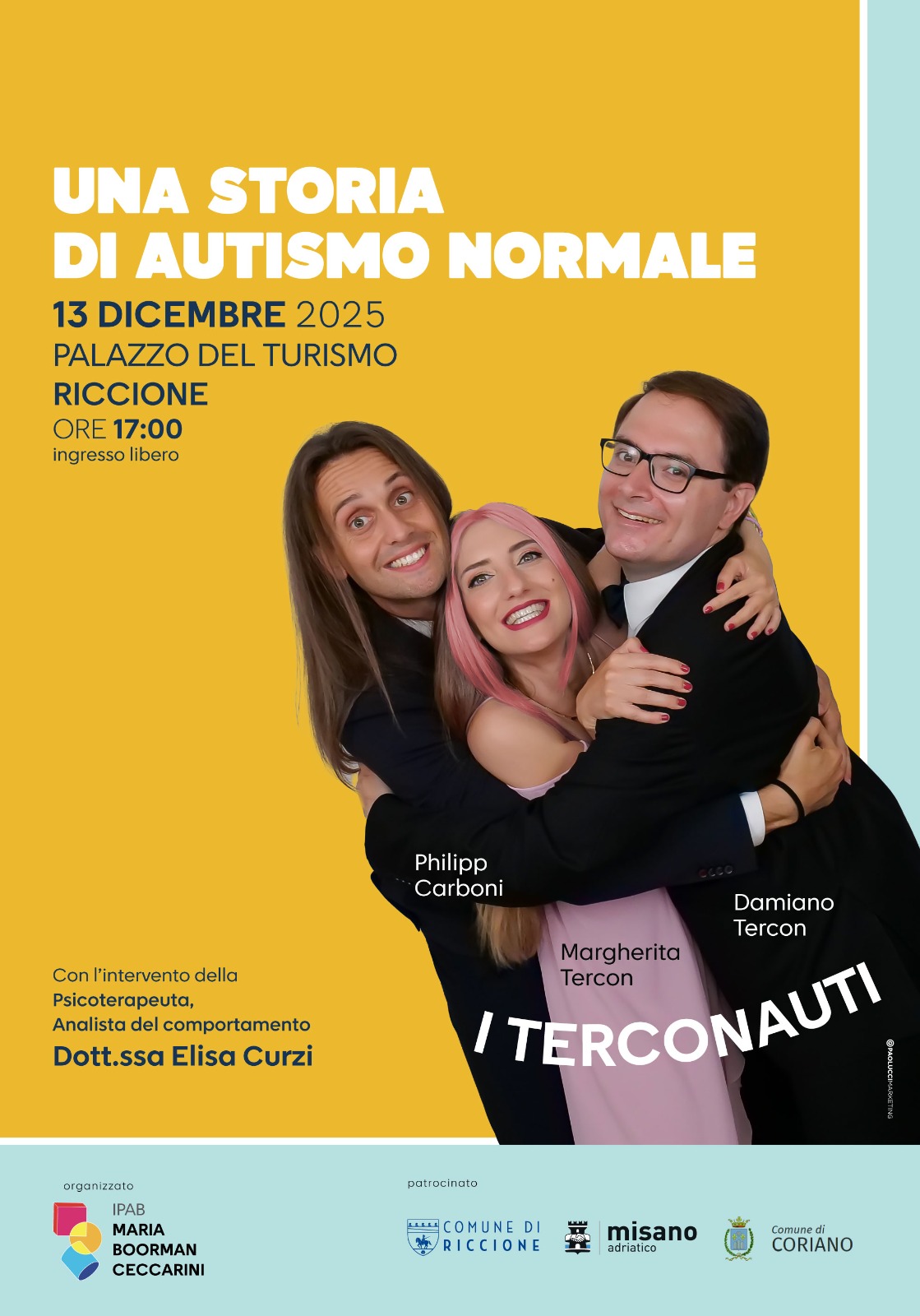 Scopri di più sull'articolo Riccione: “Una storia di autismo normale” per riflettere, capire e sorridere insieme ai Terconauti