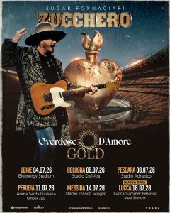 Scopri di più sull'articolo ZUCCHERO “SUGAR” FORNACIARI: LIVE NEGLI STADI ITALIANI OVERDOSE D’AMORE GOLD