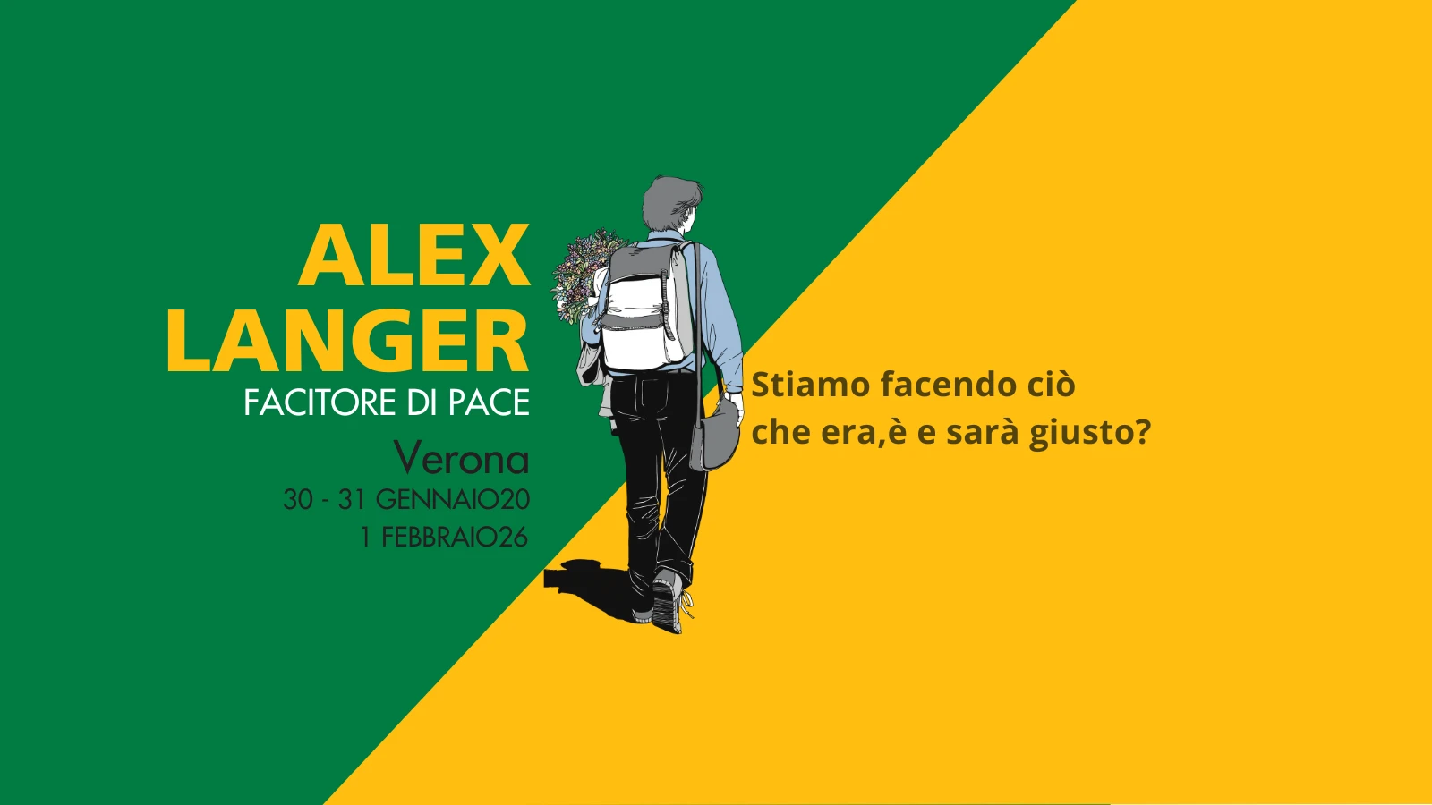 Al momento stai visualizzando VERONA: ciclo di eventi dedicati ad Alexander Langer, morto a Firenze il 3 luglio 1995 