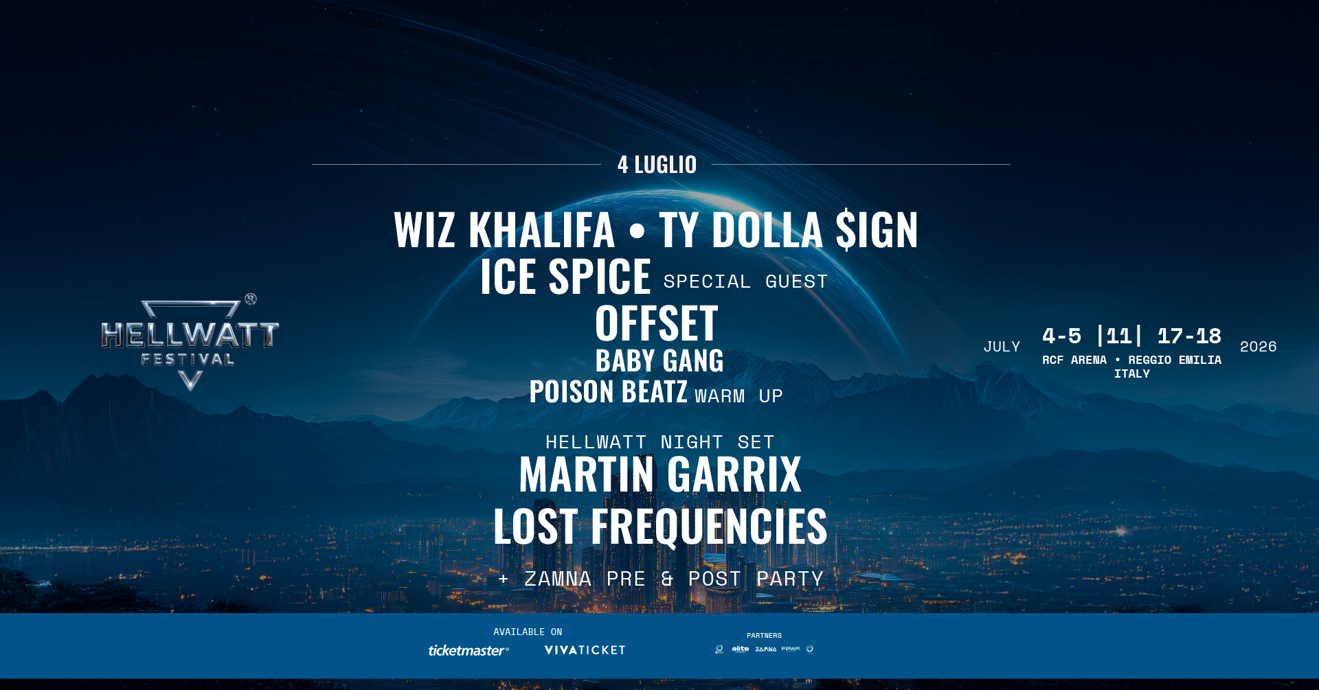 Scopri di più sull'articolo HELLWATT FESTIVAL: Questa estate alla RCF Arena di Reggio Emilia, TRAVIS SCOTT e YE – KANYE WEST