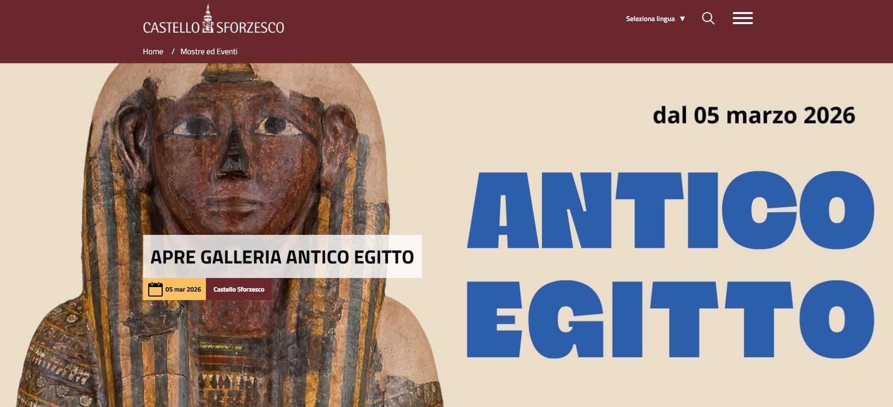 Al momento stai visualizzando Un Viaggio Millenario nel Cuore di Milano: Inaugura la Nuova Galleria Antico Egitto