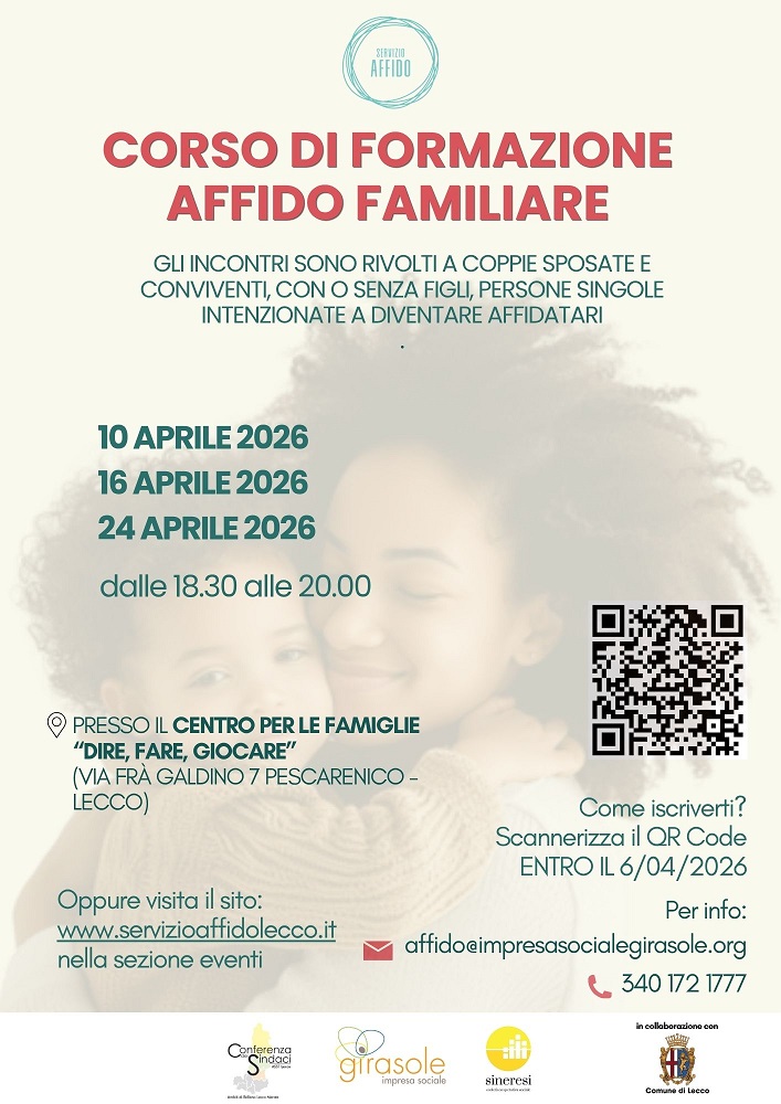 Scopri di più sull'articolo Lecco: corso di formazione sull’affido familiare