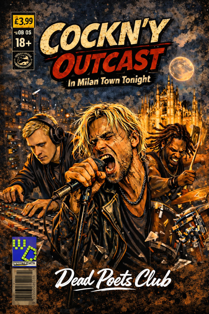 Scopri di più sull'articolo “COCKN’Y OUTCAST — In Milan Town Tonight” LA BAND CHE NON C’E’ LA MUSICA CREATA CON L’AI