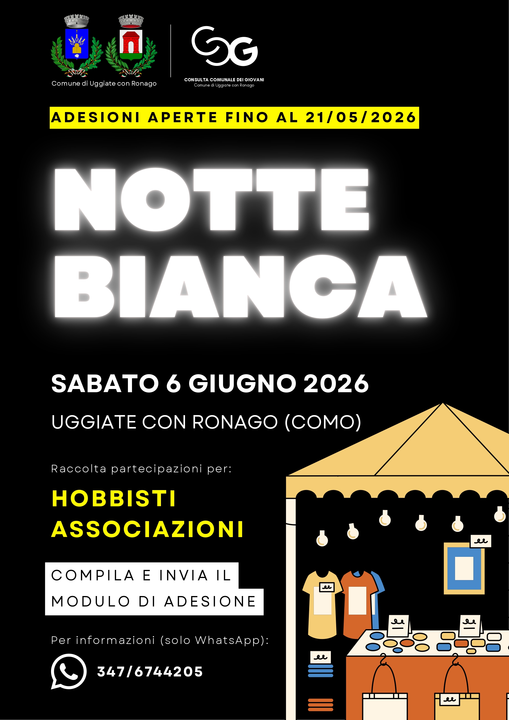 Scopri di più sull'articolo UGGIATE TREVANO: AL VIA LE RICHIESTE DI PARTECIPAZIONE ALLA NOTTE BIANCA