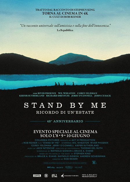 Al momento stai visualizzando STAND BY ME – RICORDO DI UN’ESTATE: A 40 anni dall’uscita, il capolavoro di Rob Reiner torna al cinema