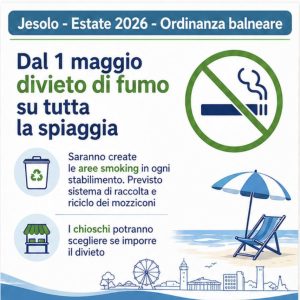 Scopri di più sull'articolo JESOLO: IL SINDACO CHRISTOFER DE ZOTTI ANNUNCIA LE NUOVE REGOLE E ORDINANZE ESTIVE PER QUESTO 2026