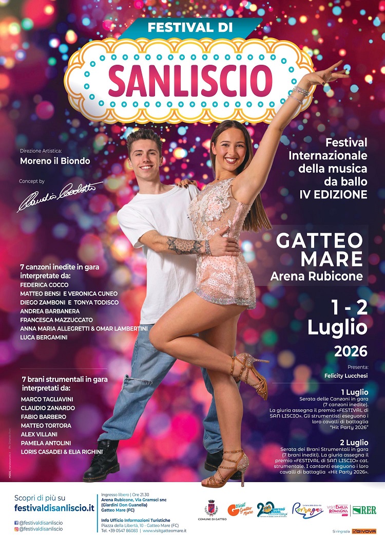 Al momento stai visualizzando Festival di Sanliscio • 1 e 2 Luglio, Gatteo Mare: L’unico Festival Internazionale del Liscio
