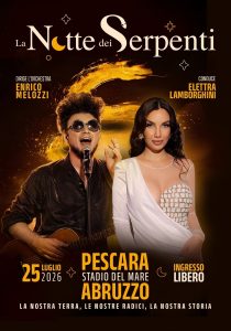 Scopri di più sull'articolo Pescara, il 25 luglio torna “La Notte dei Serpenti”: al via il countdown per la IV edizione con il Maestro Melozzi