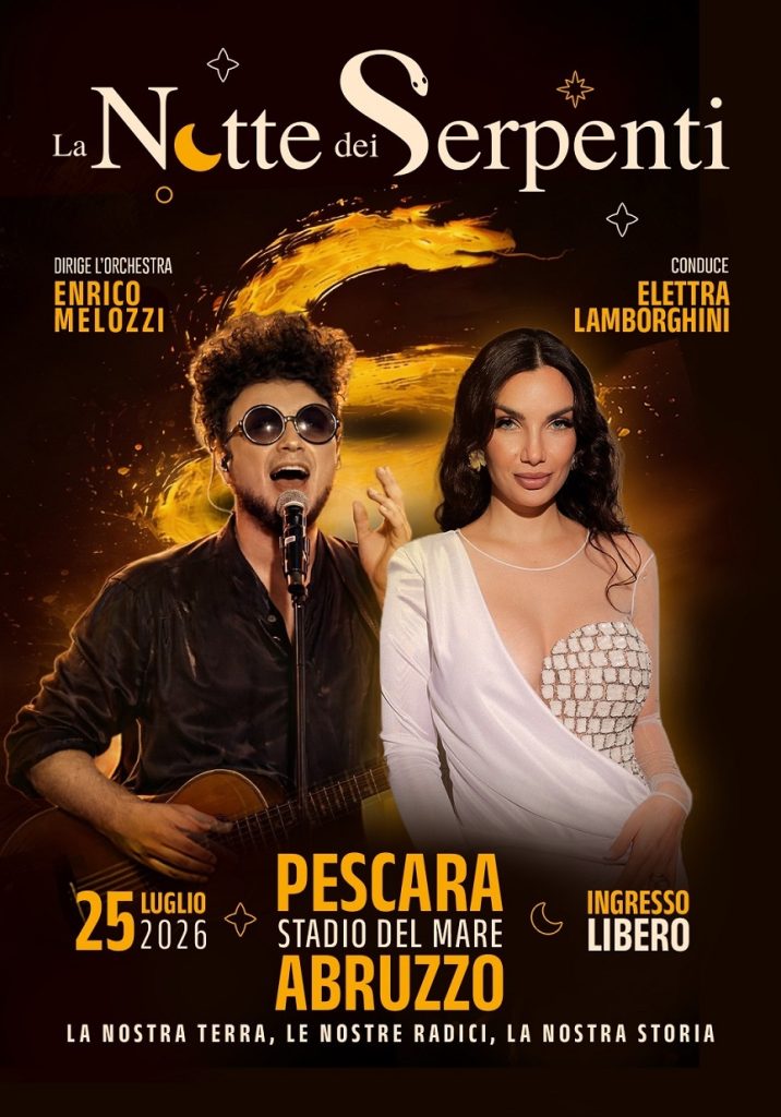 Scopri di più sull'articolo Pescara, il 25 luglio torna “La Notte dei Serpenti”: al via il countdown per la IV edizione con il Maestro Melozzi