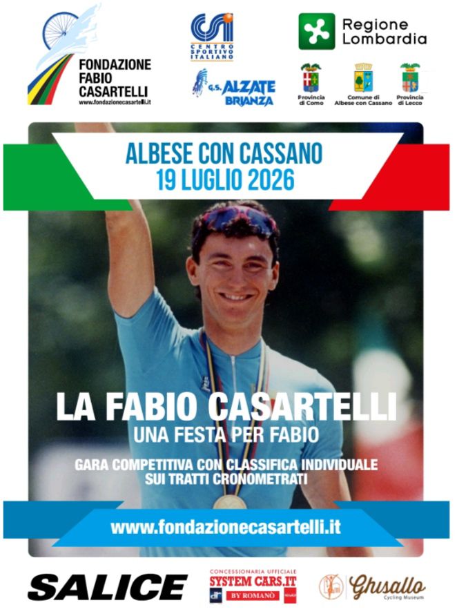 Scopri di più sull'articolo ALBESE CON CASSANO: “LA CASARTELLI” A LUGLIO IN RICORDO DI FABIO IL CAMPIONE OLIMPICO COMASCO