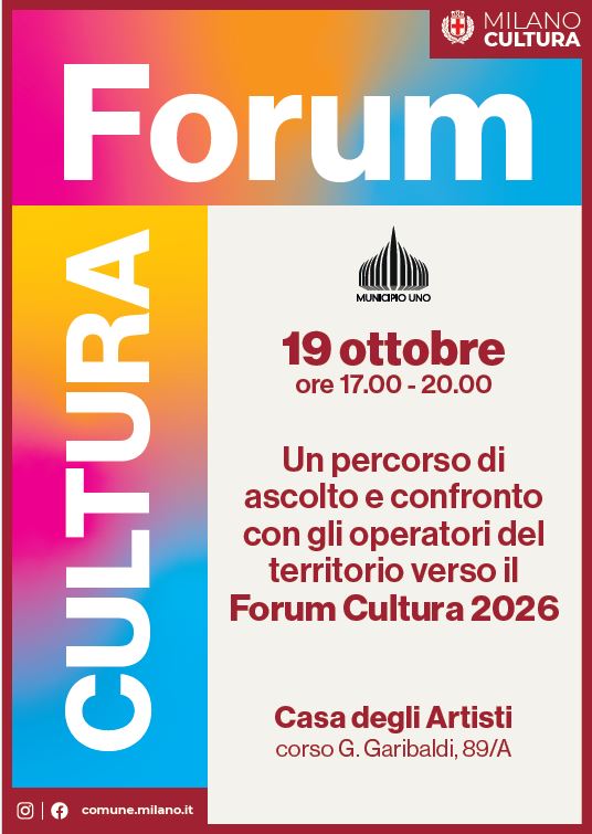 Al momento stai visualizzando Milano, il Forum Cultura riparte dai territori: al via il tour nei nove Municipi in attesa di novembre