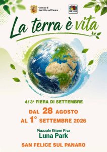 Scopri di più sull'articolo San Felice sul Panaro, torna la tradizionale Fiera di Settembre: dal 28 agosto al 1° settembre il tema “La terra è vita”