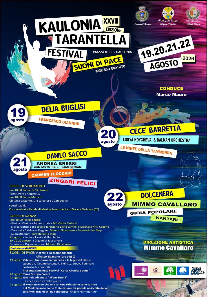 Al momento stai visualizzando Pronti a ballare? Dal 19 al 22 agosto torna a Caulonia il Kaulonia Tarantella Festival!