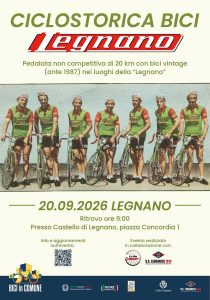 Scopri di più sull'articolo Weekend nel segno del ciclismo storico: la U.S. Legnanese rende omaggio alla leggendaria bici Legnano