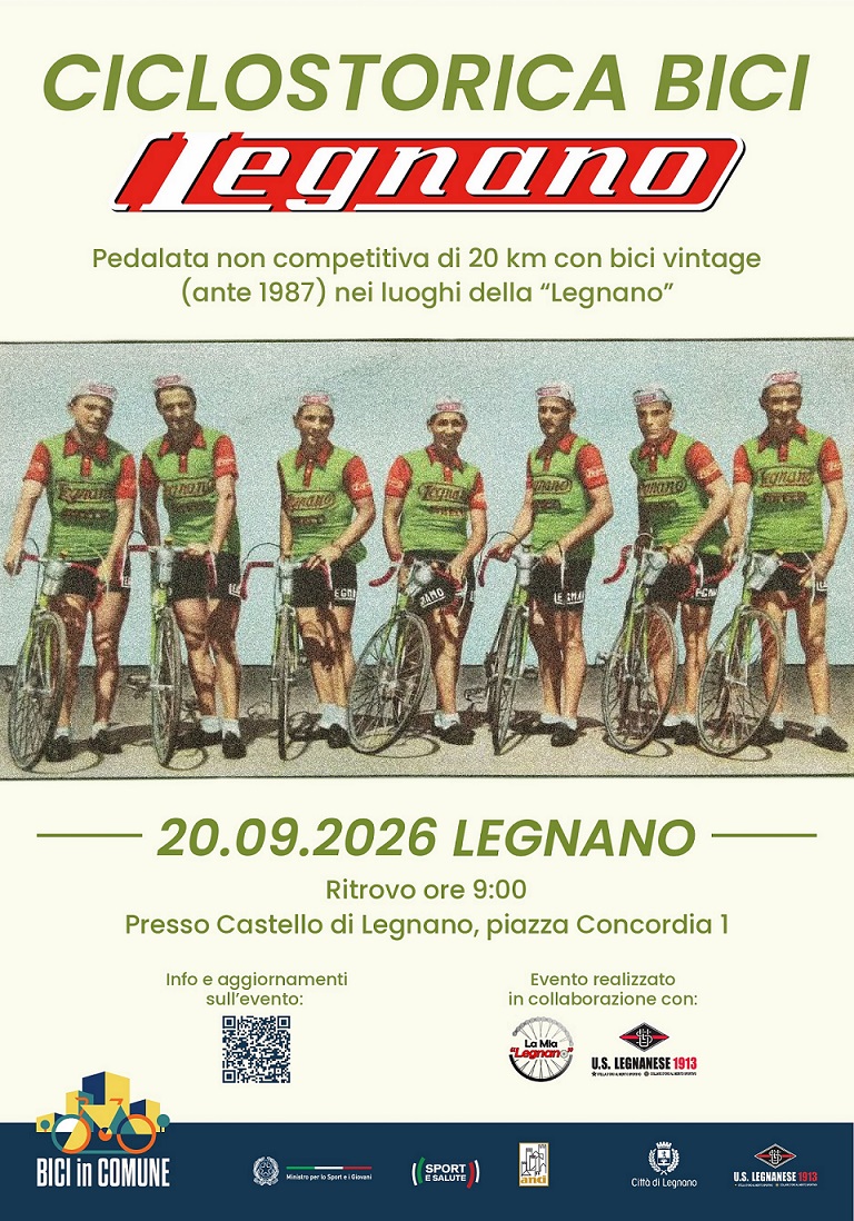 Al momento stai visualizzando Weekend nel segno del ciclismo storico: la U.S. Legnanese rende omaggio alla leggendaria bici Legnano