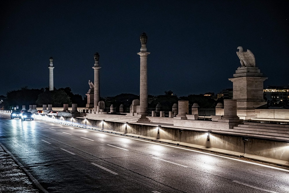 Al momento stai visualizzando Roma, Ponte Flaminio: entrata in funzione la nuova illuminazione
