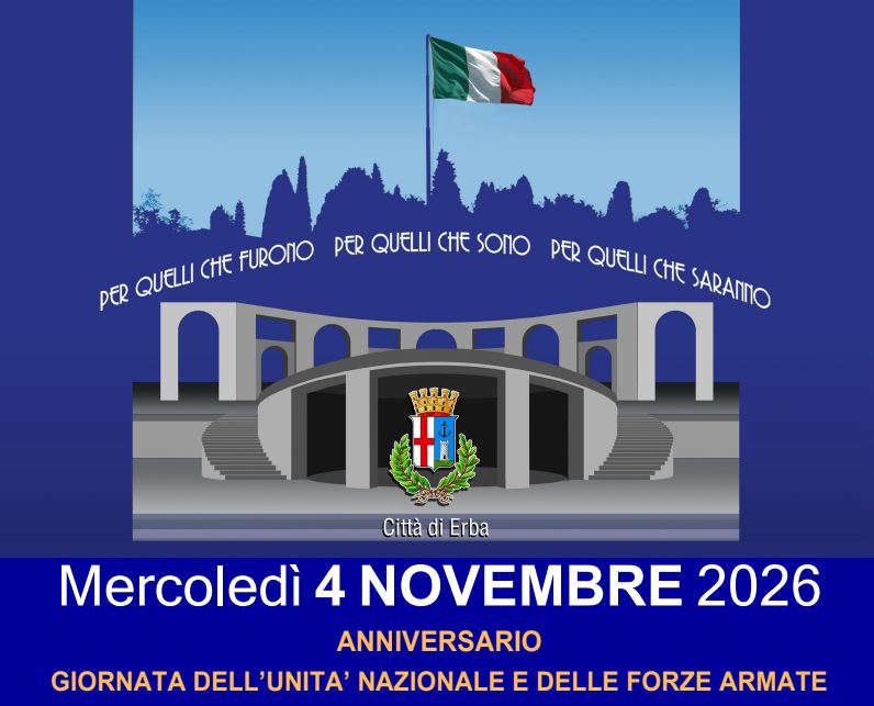 Al momento stai visualizzando Erba celebra la Giornata dell’Unità Nazionale e delle Forze Armate: il programma di mercoledì 4 novembre