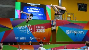 Scopri di più sull'articolo Aere Trampoline Cup, successo a Riccione: salutati 29 Paesi, il percorso punta al 2027 e ai Giochi di Los Angeles 2028