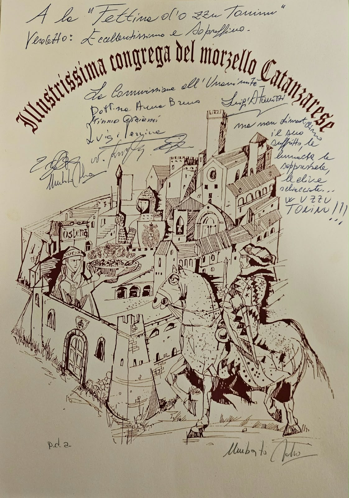 Al momento stai visualizzando Tradizione e gastronomia a Catanzaro: il Morzello d’o Zzu Toninu eletto “Eccellentissimo e Sopraffino” dall’Illustrissima Congrega